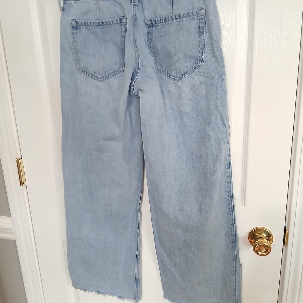 Hollister Low Rise Lightwash Baggy Jeans Distressed Jeans Comfort Casual Denim - Picture 5 of 6